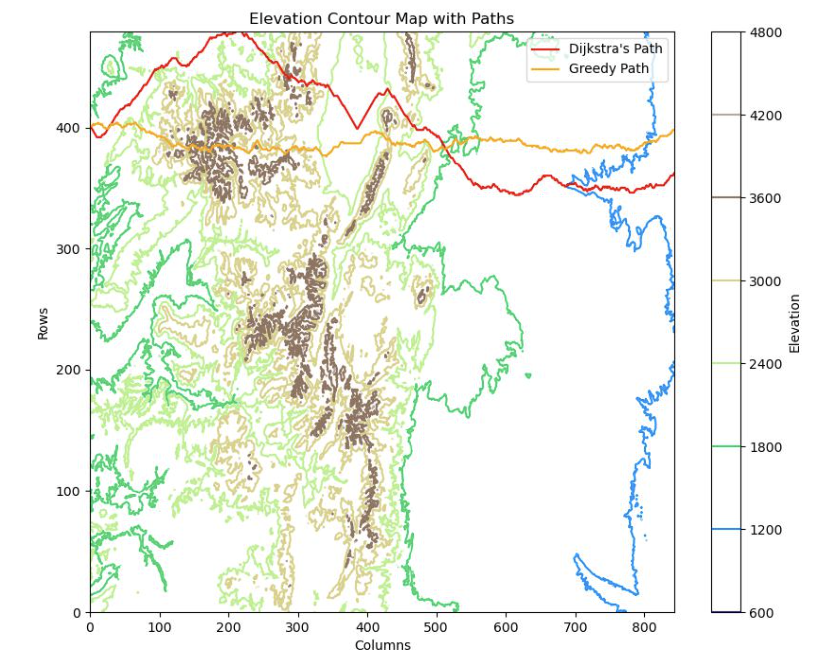 MountainPaths topographical map result two